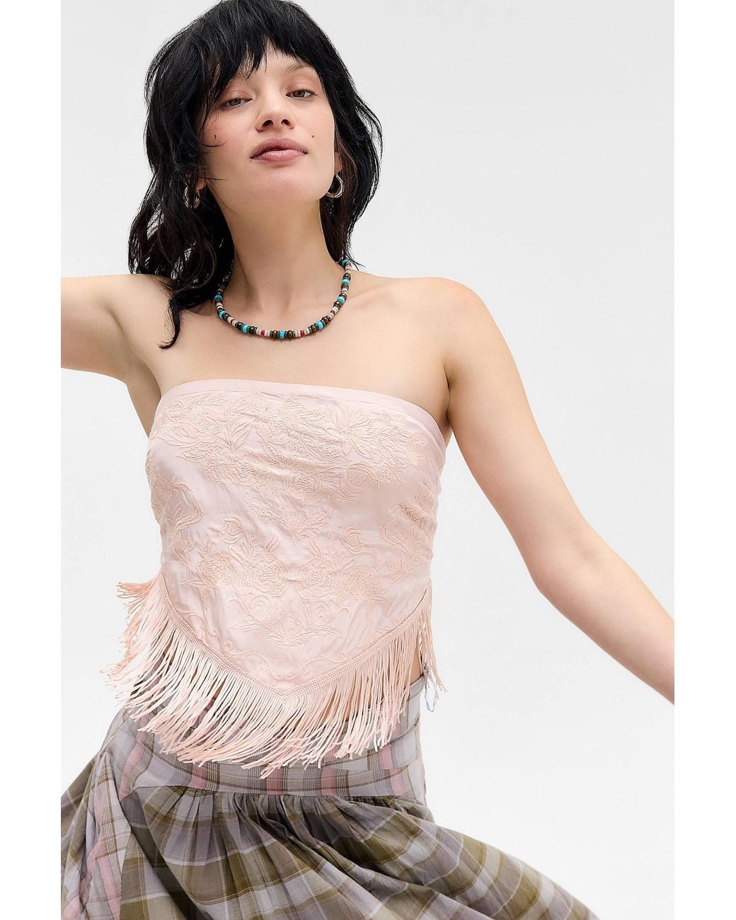 Urban Outfitters Pink Uo In The Rain Tube Top