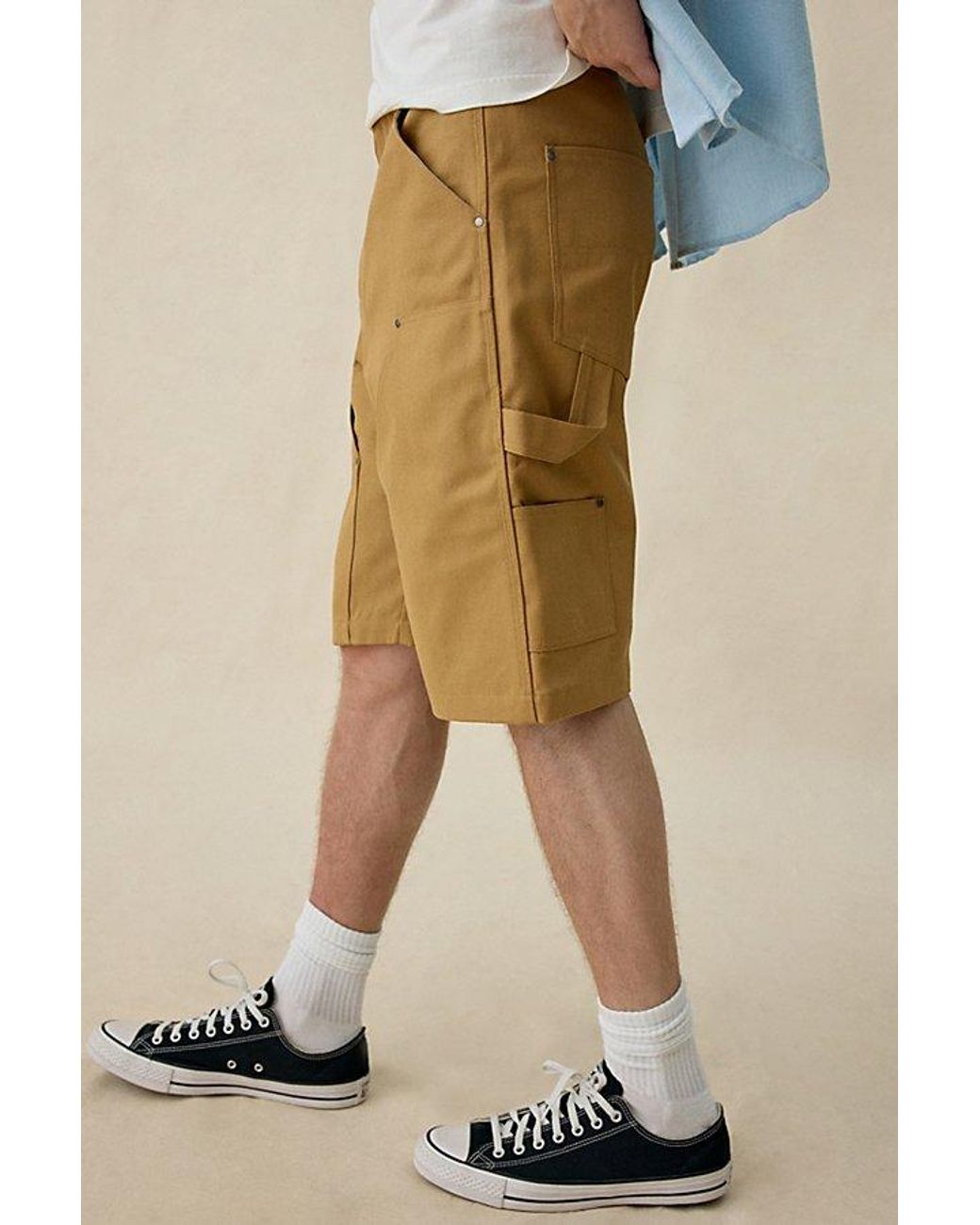 Stan Ray Blue Double Knee Shorts for men