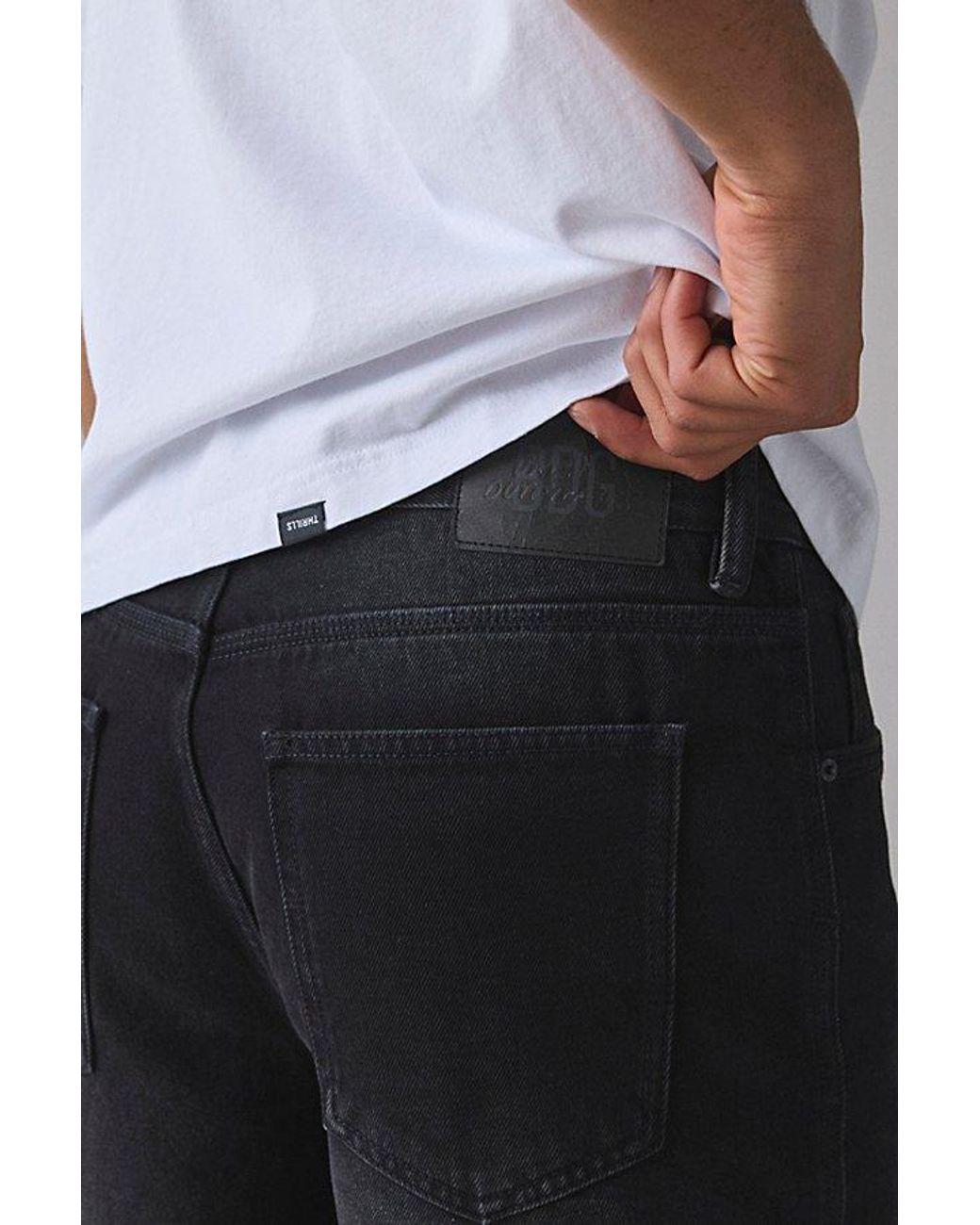BDG Black Denim Carpenter Shorts for men