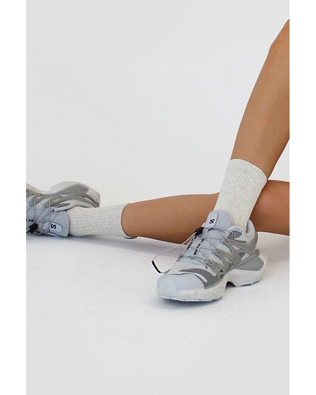 Fraise White Classic Crew Grip Sock for men
