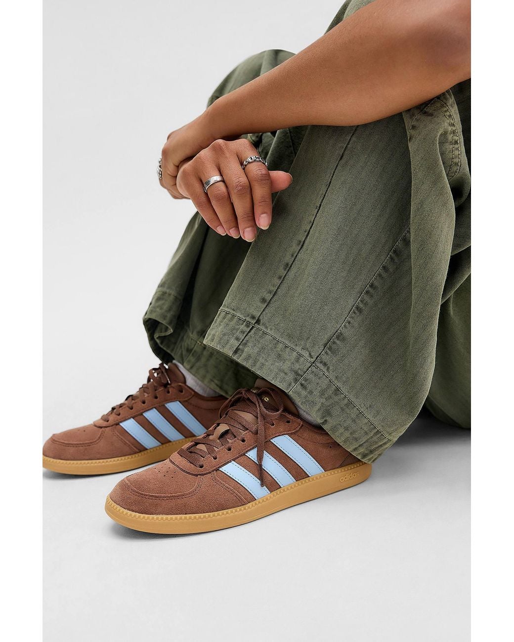 Adidas Green Brown Breaknet Trainers