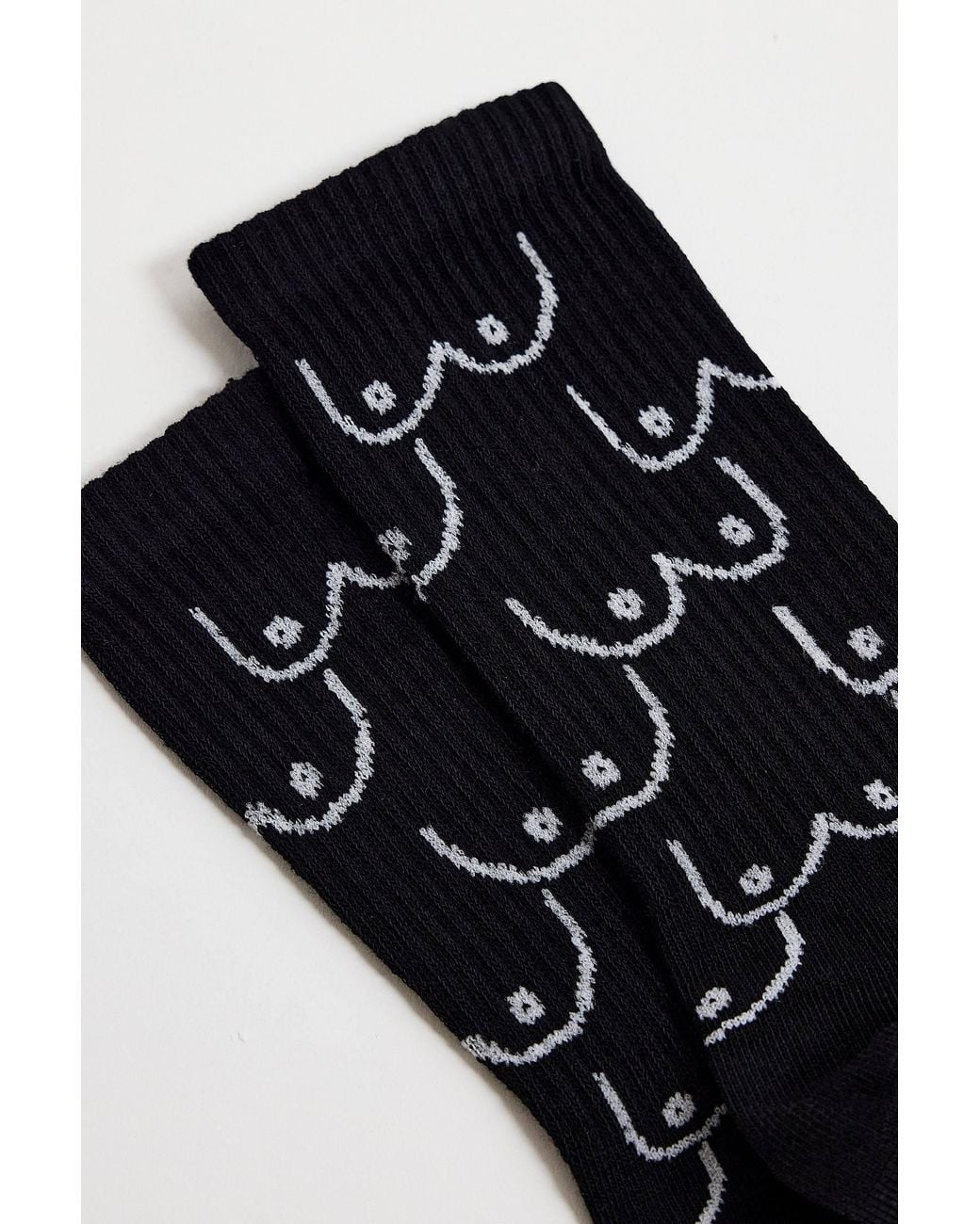 Out From Under Black Boob Socks