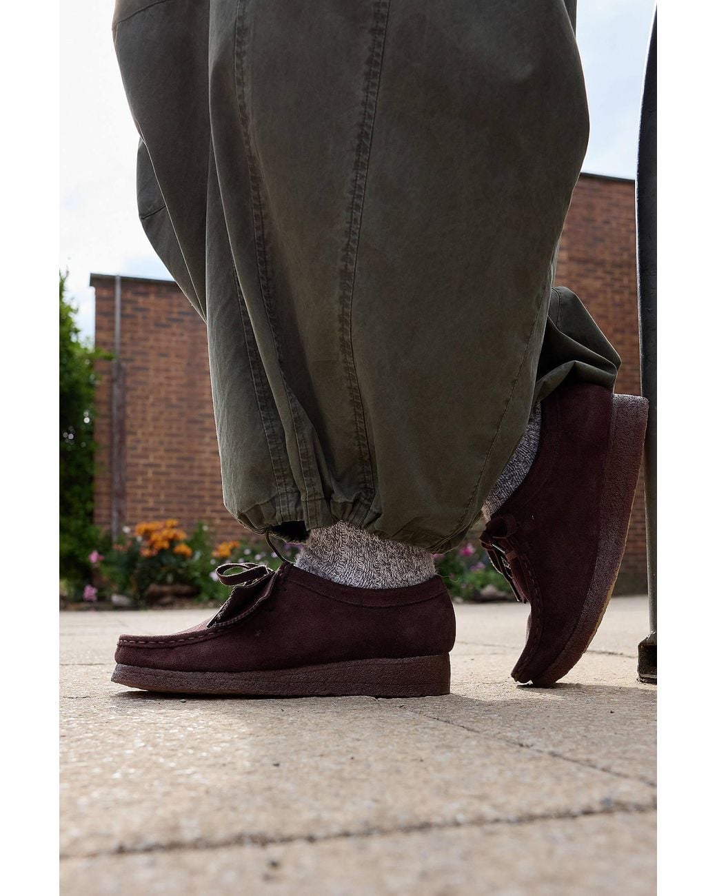 Clarks Black Wallabee Brown Suede Shoes