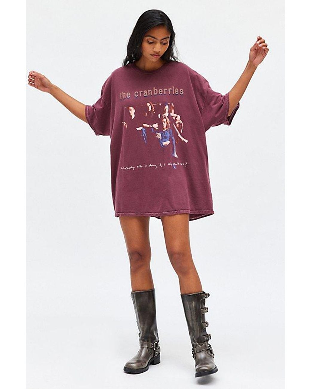 Urban Outfitters The Cranberries T-Shirt Dress in Red | Lyst Canada