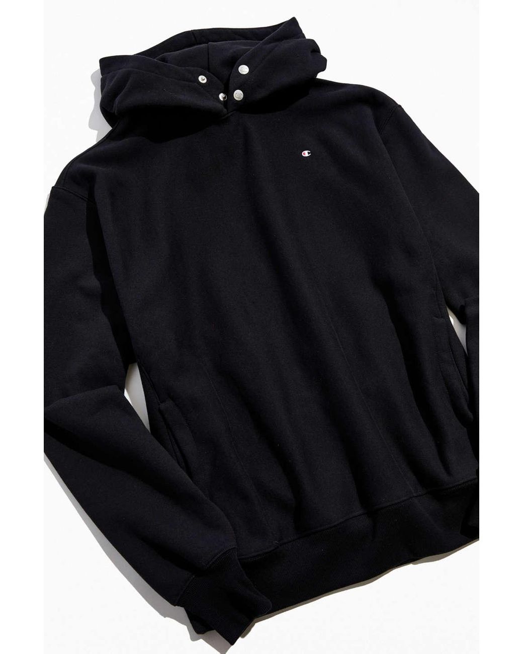 Champion Uo Exclusive Snap Hoodie Classic Sweatshirt in Black for Men Lyst