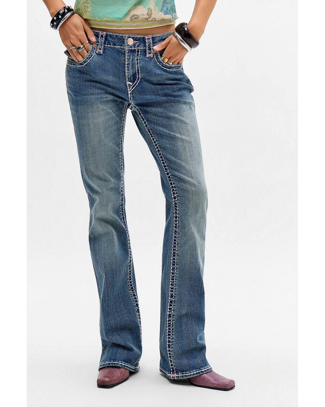 True Religion Blue Becca Super T Bootcut Jeans
