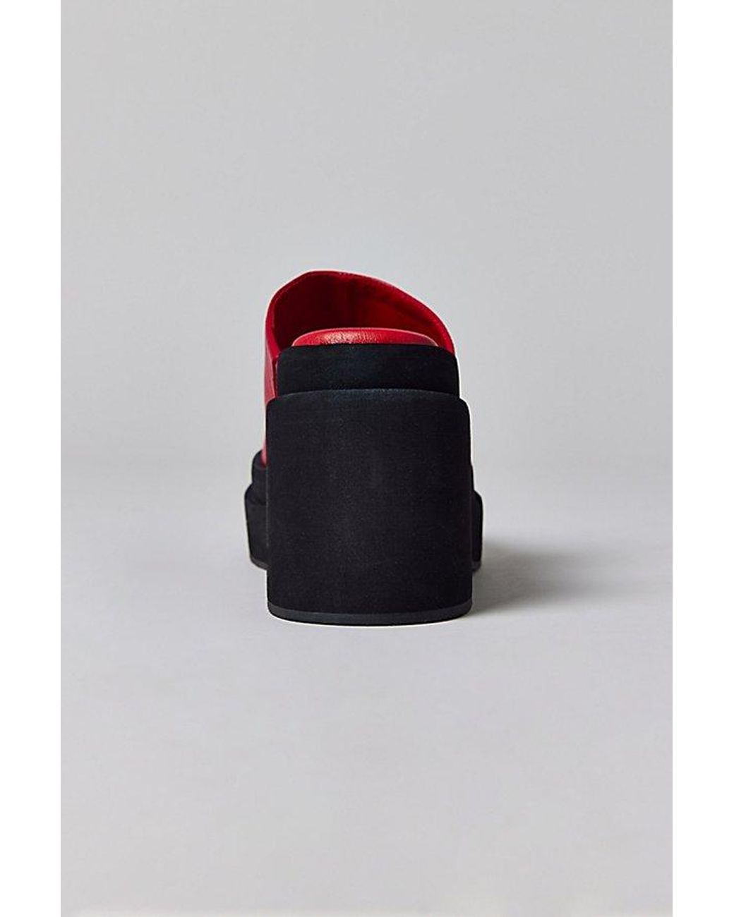 Urban Outfitters Red Uo Pippa Platform Mules