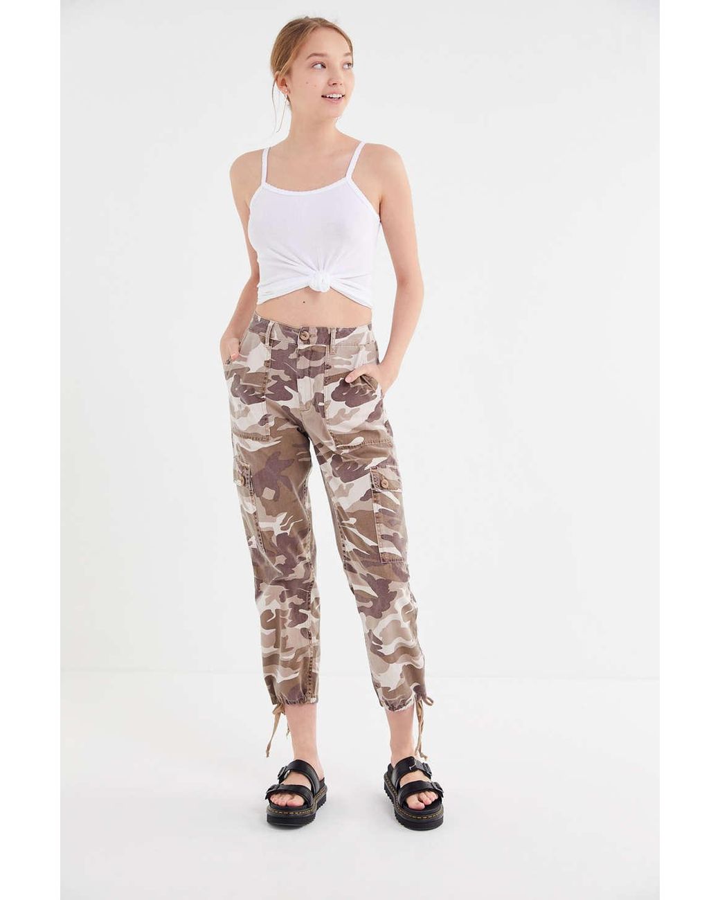 Cotton Uo Authentic Camo Cargo Pant 