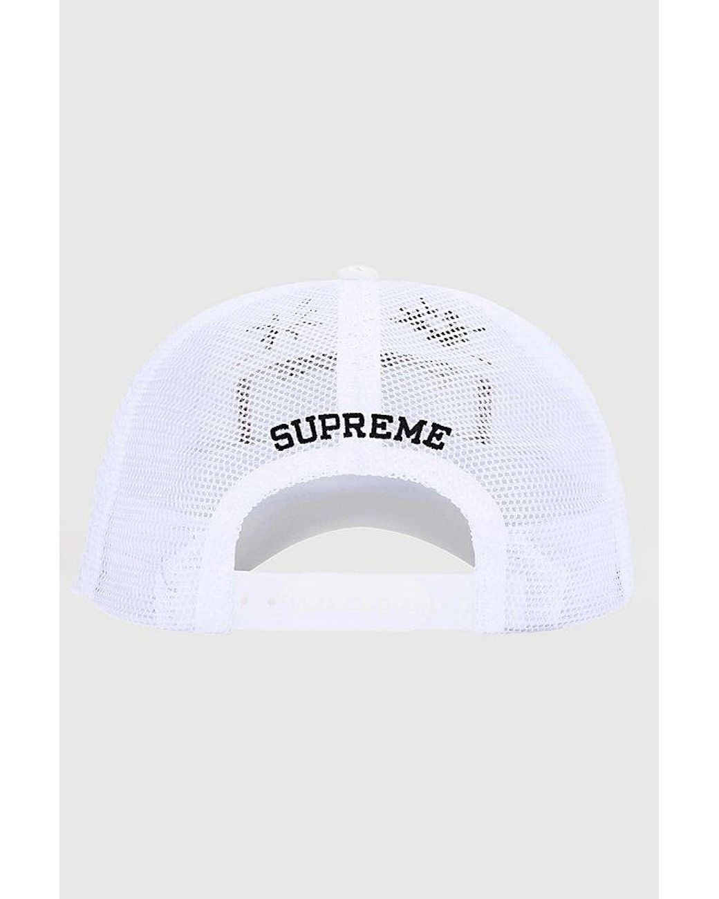 Supreme White Reaper Mesh Back 6-Panel (Ss25) for men
