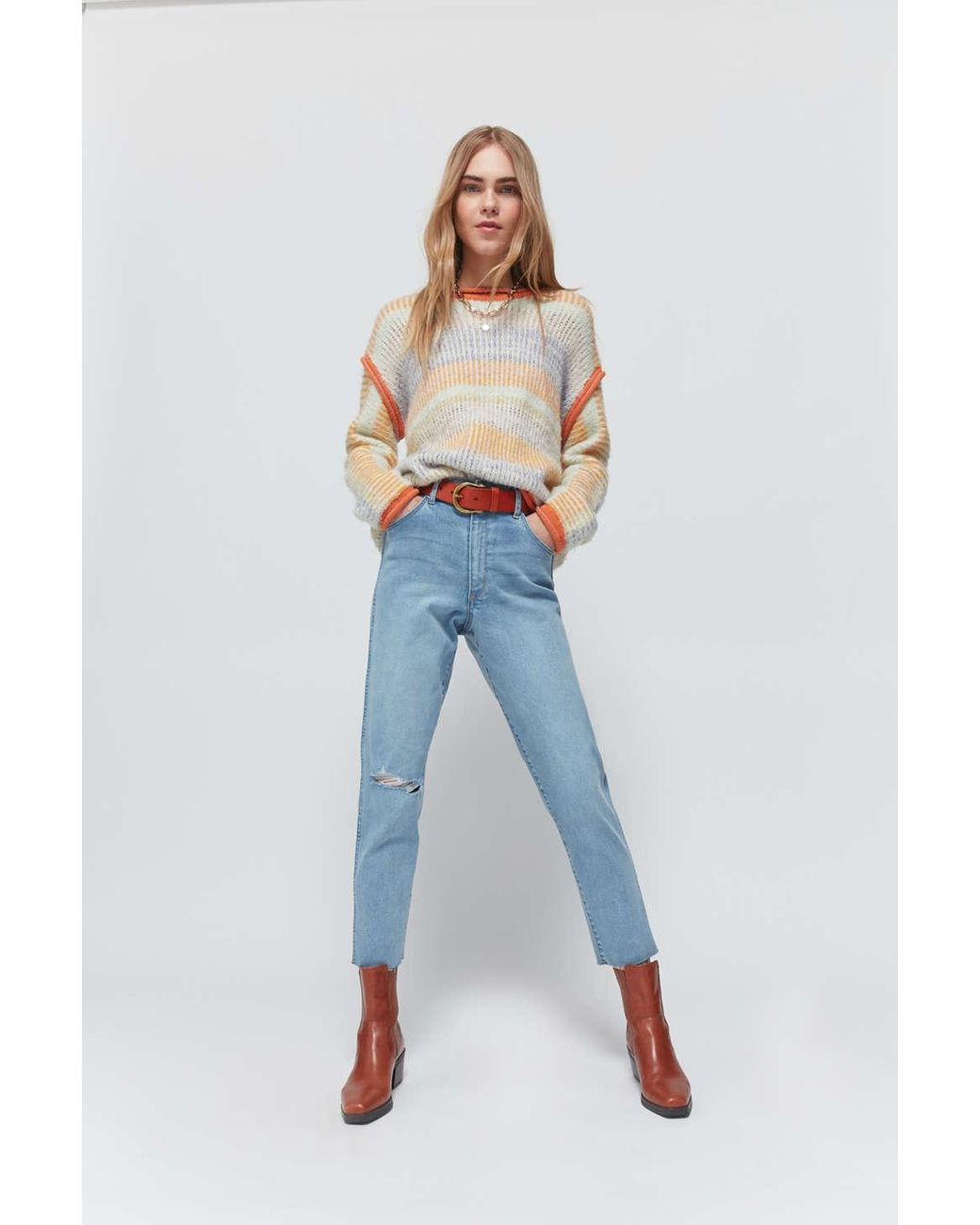 wrangler high waisted mom jeans