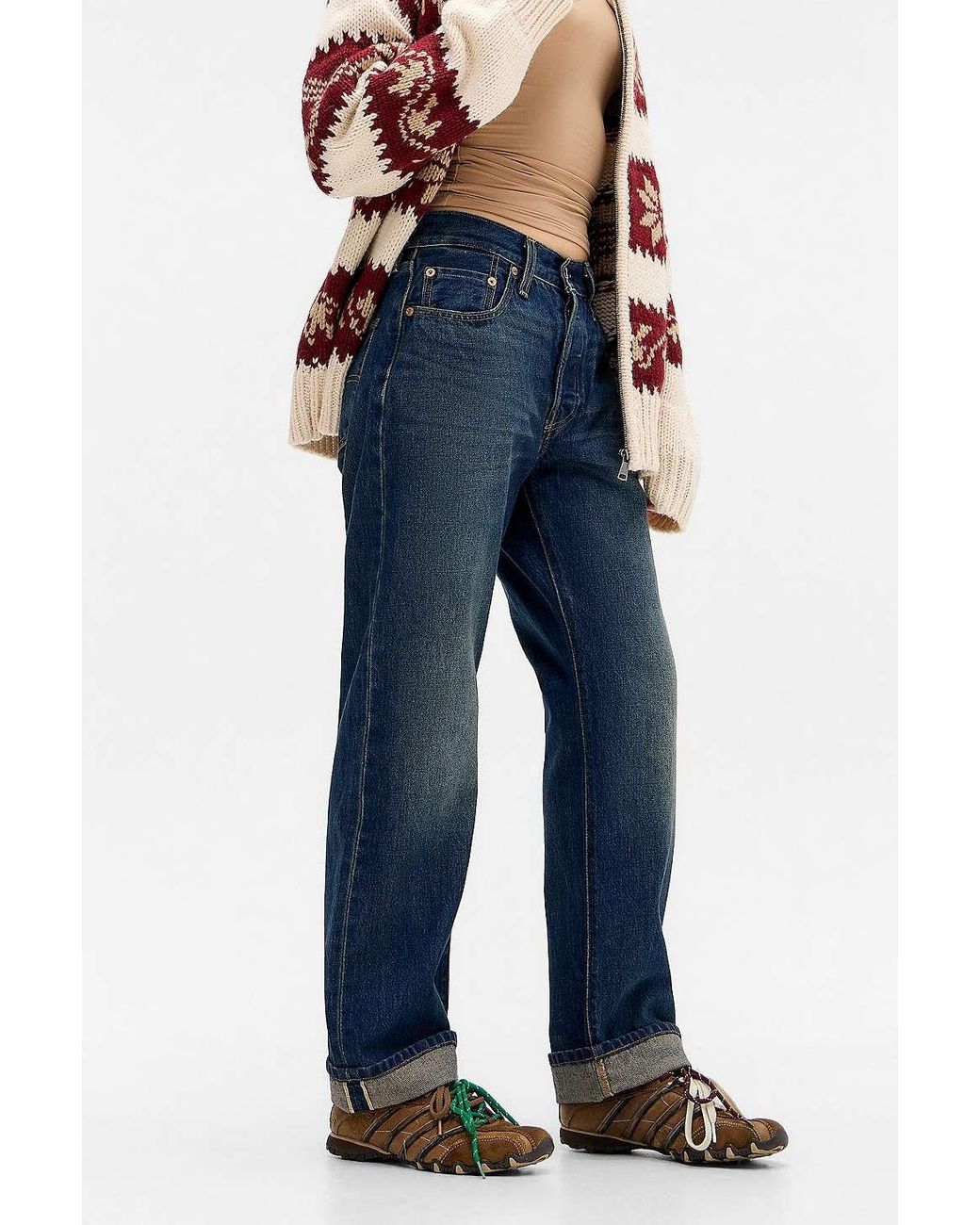 Levi's 501 90s Educate Art Jeans in Blue | Lyst UK