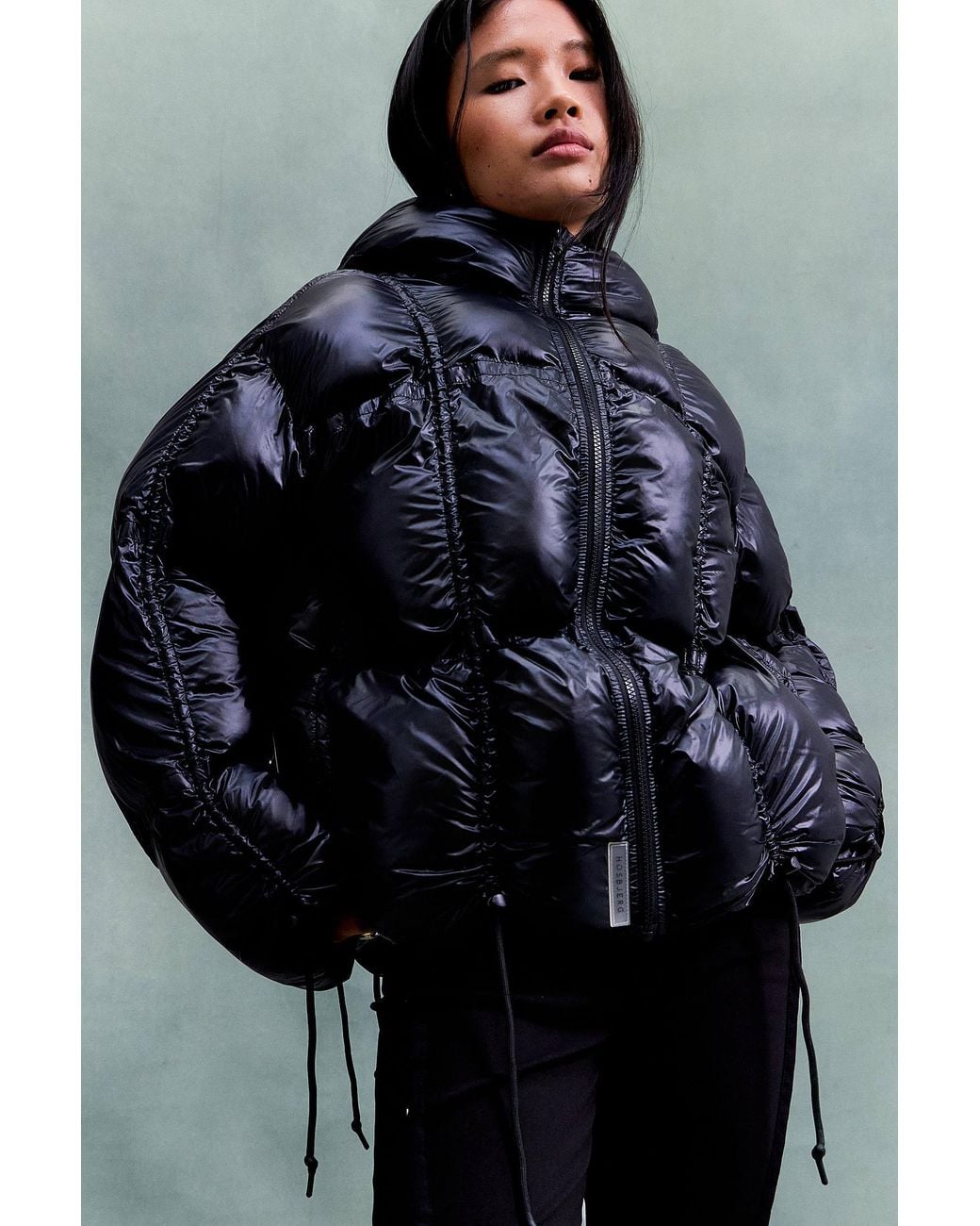 Hosbjerg Gray Black Paris Puffer Jacket