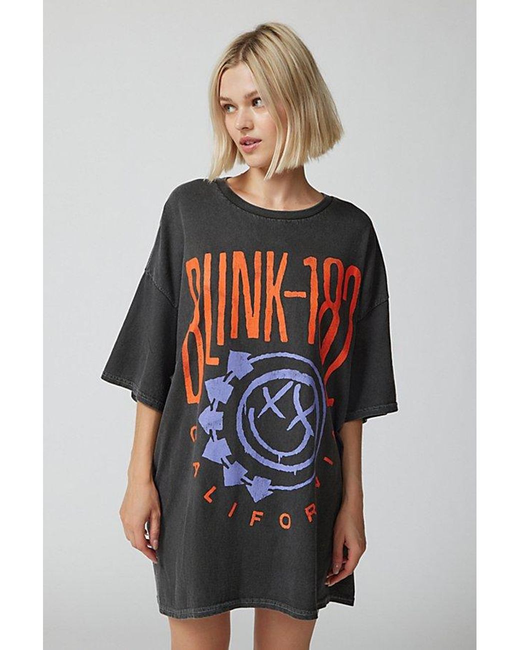 blink 182 t shirt dress Blink 182 Graphic T-Shirt Dress