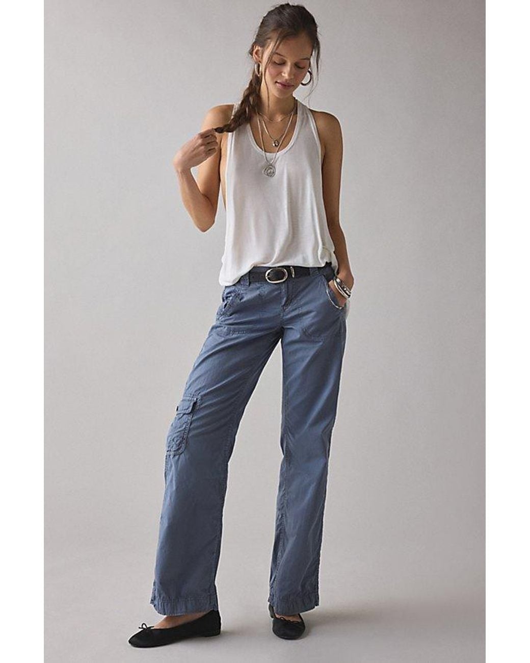 BDG Blue 360 Utility Low-Rise Straight Leg Pant