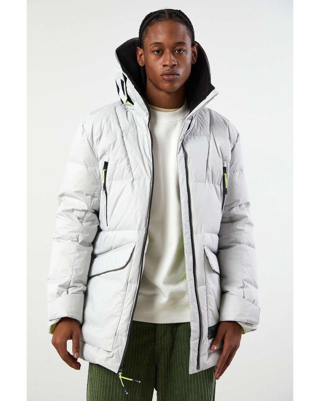 PUMA X Helly Hansen Tech Winter Jacket in Gray for Men | Lyst