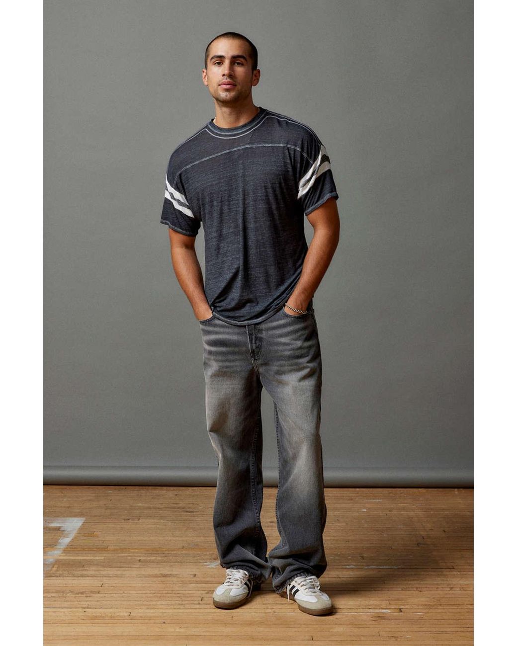 BDG Tinted Baggy Fit Jean In Grey at Urban Outfitters in Gray for Men Lyst
