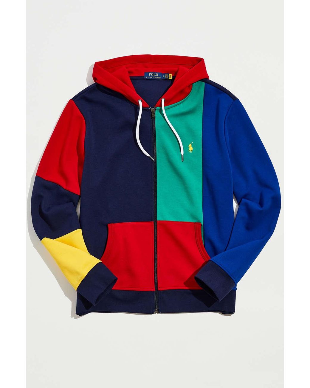 Polo color block sales sweatshirt