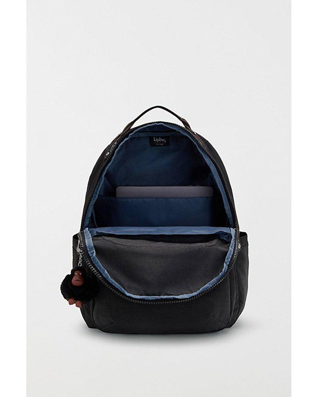 Kipling Black Seoul Large Nylon Backpack