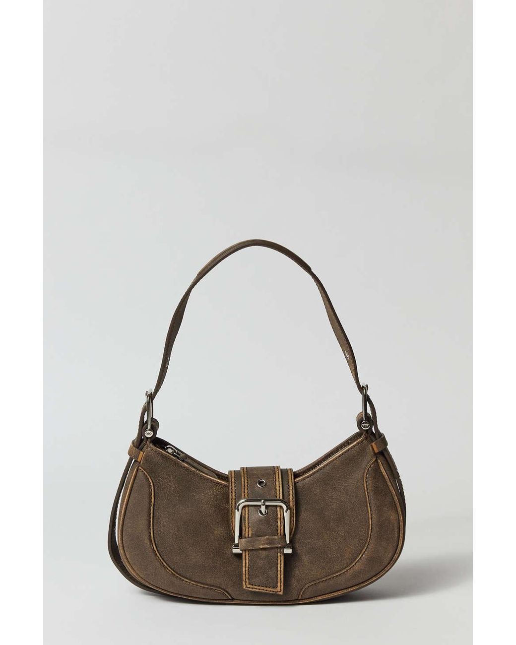 OSOI Vintage Hobo Brocle Bag In Brown,at Urban Outfitters in Black