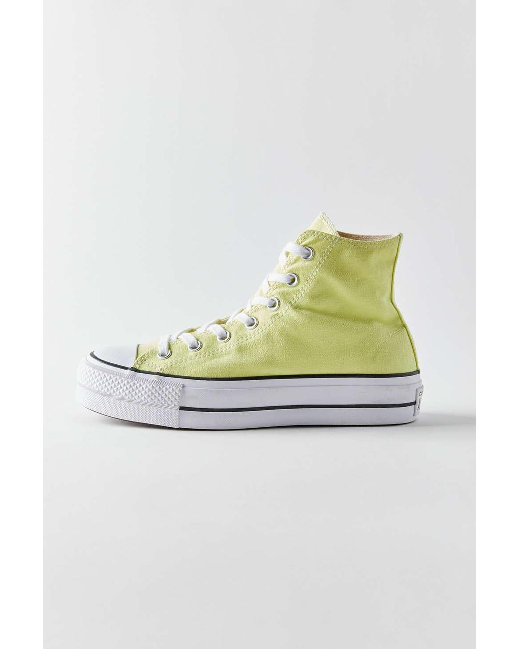 Converse Chuck Taylor All Star Canvas Platform High-top Sneaker in Lemon ( Yellow) | Lyst