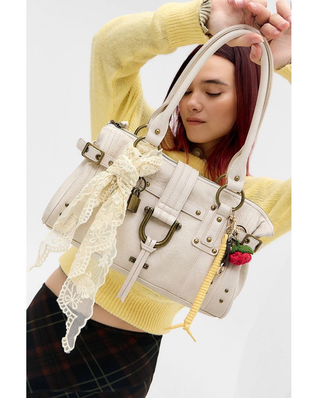 BDG Natural Karlie Lock Shoulder Bag