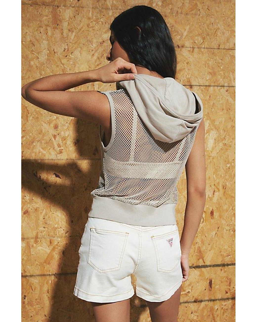 Guess mesh hoodie outlet