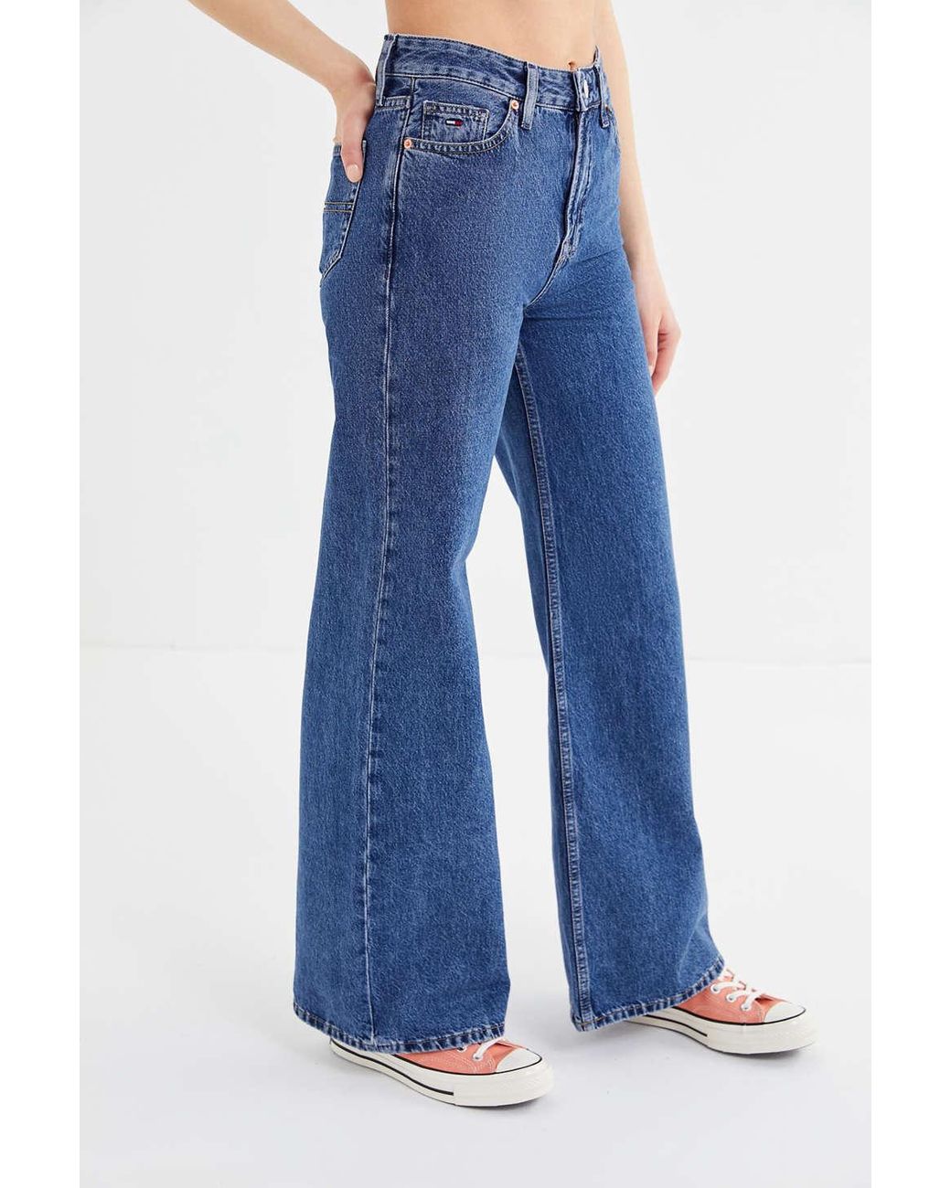 Tommy Hilfiger High-rise Flare Jean in Blue | Lyst