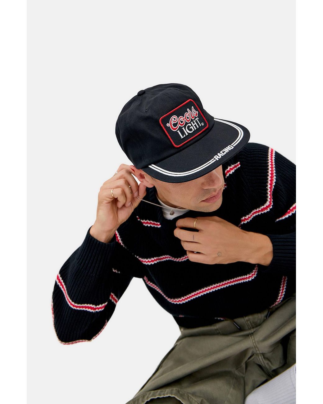 Brixton Black X Coors Light Snapback Cap for men