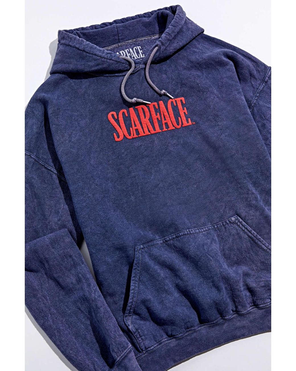 Urban Outfitters Scarface Mineralized Hoodie Sweatshirt in Blue for Men |  Lyst