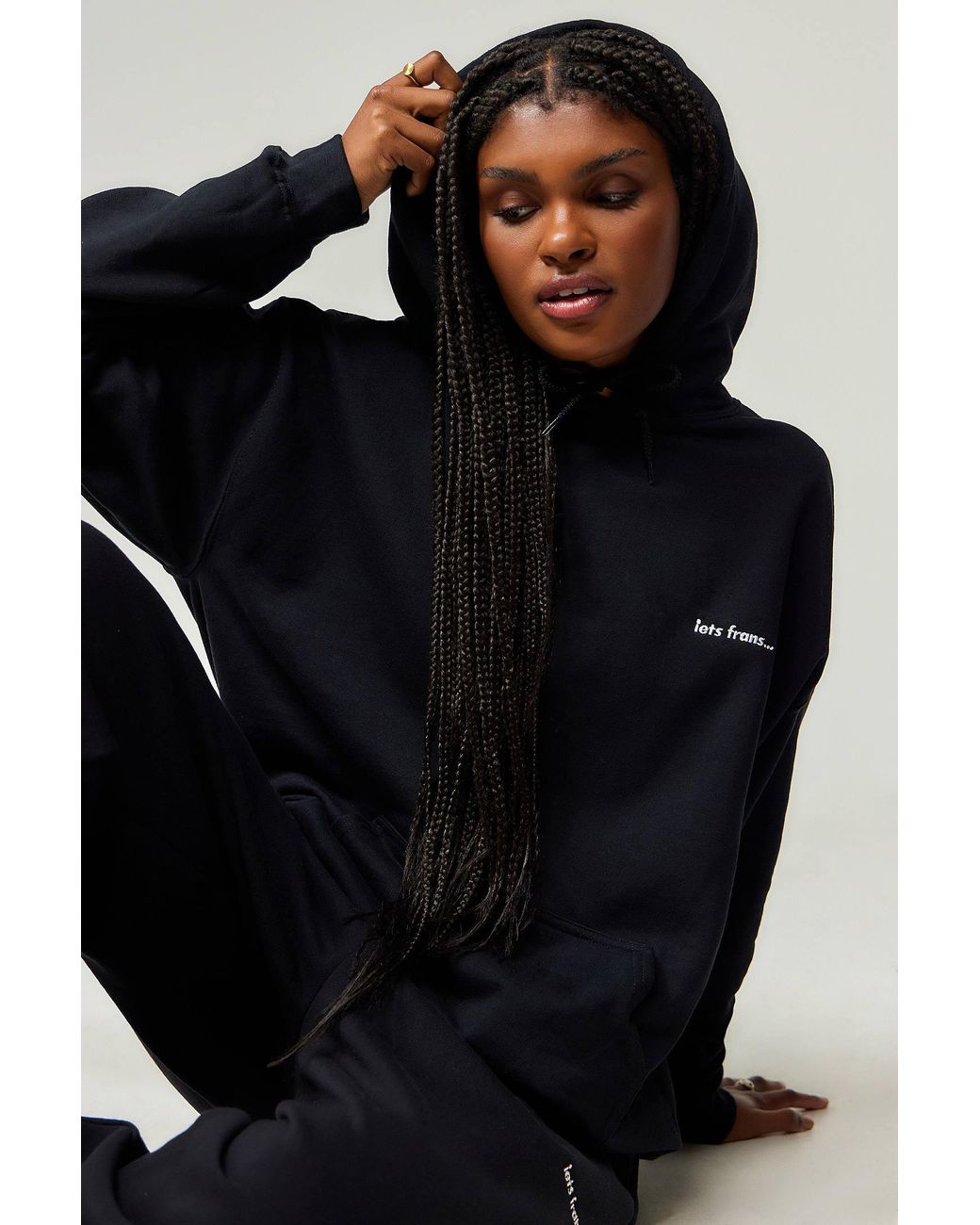 iets frans Blue Black Hoodie