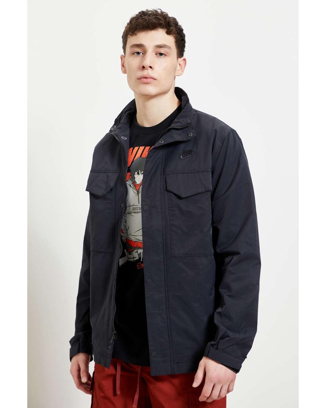 Jacken Nike Sportswear Men's Woven M65 Jacket Midnight Navy/ Midnight Navy