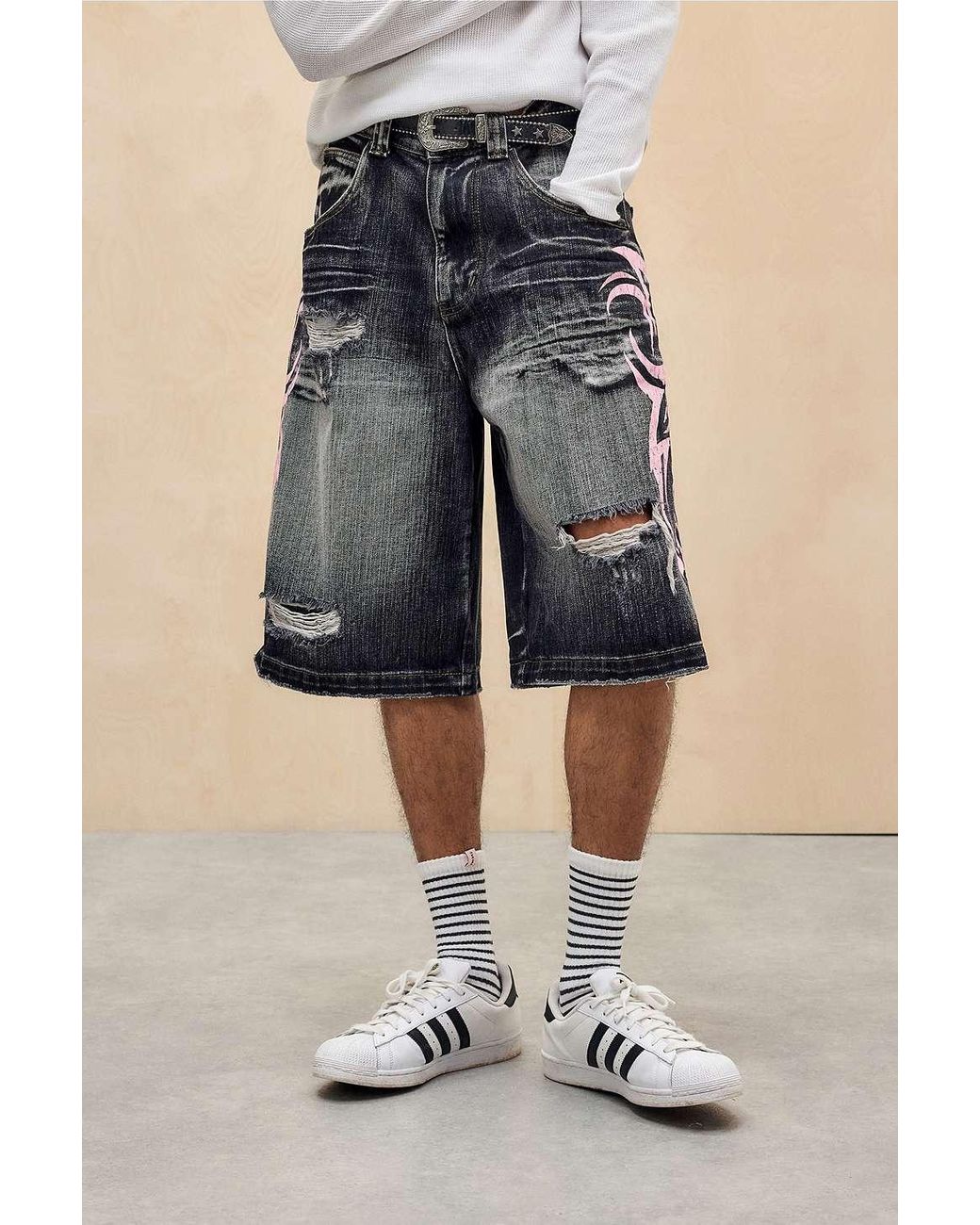 関税送料無料 JADED LONDON Pink Blade Colossus Jorts Pink Blade Colossus Jorts | Jaded London | Clothing
