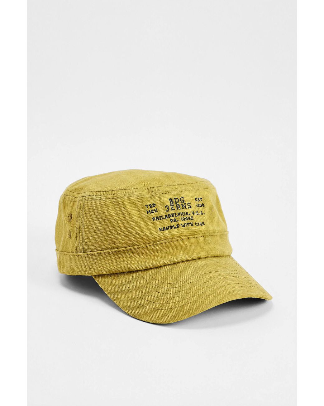 BDG Yellow Wax Train Cap for men
