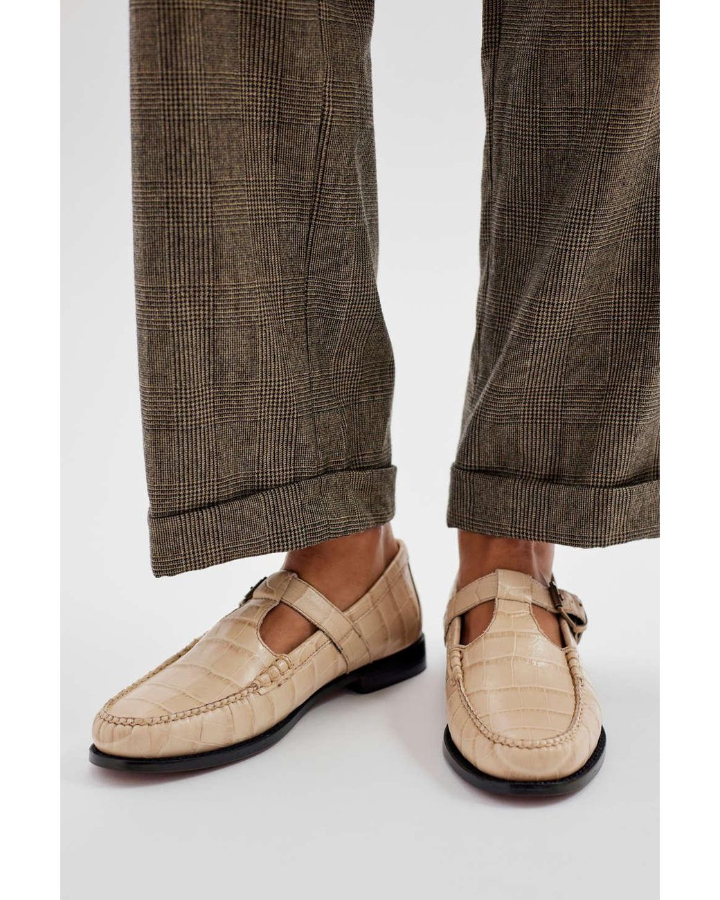 G.H. Bass & Co. G. H.bass Mary Jane Weejuns Classic Loafer In Cream,at Urban Outfitters in White