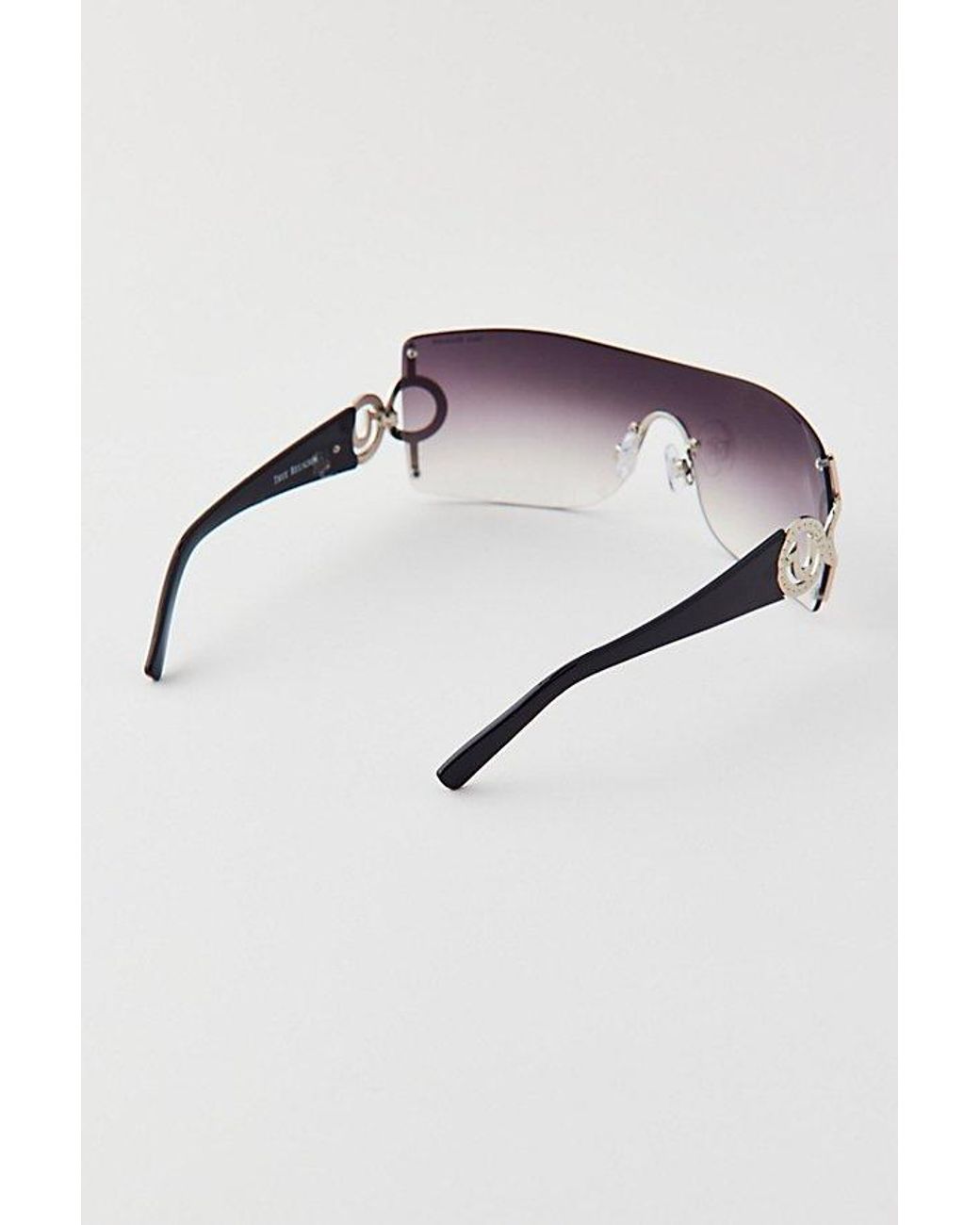 TRUE RELIGION サングラス TRUE RELIGION Rimless Shield Sunglasses in Black | Lyst