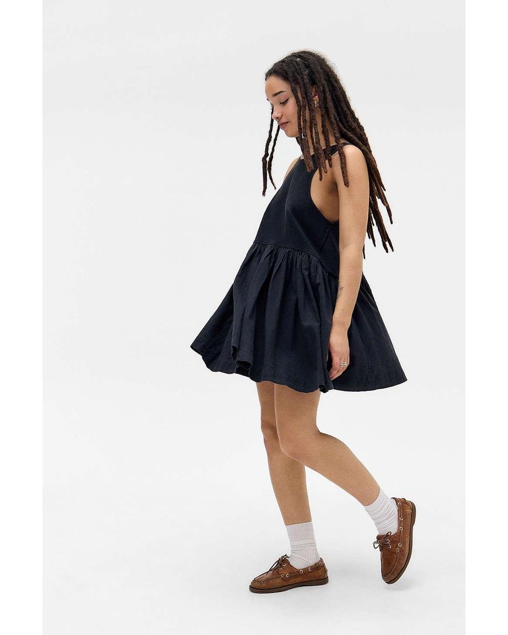 lucia trapeze cotton sleeveless mini dress London Times Women's Linen Blend Trapeze Dress - Red