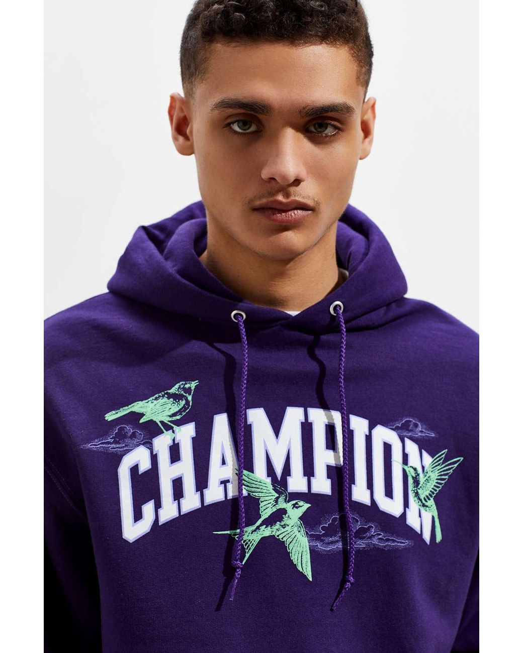 Champion Champion Uo Exclusive Eco Fleece Bird Print Pullover