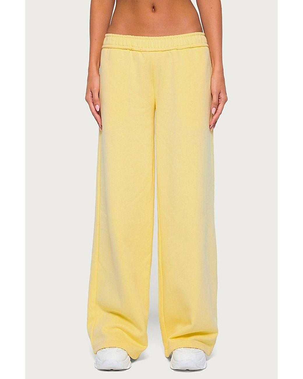 Edikted Yellow Byrdi Sweatpants