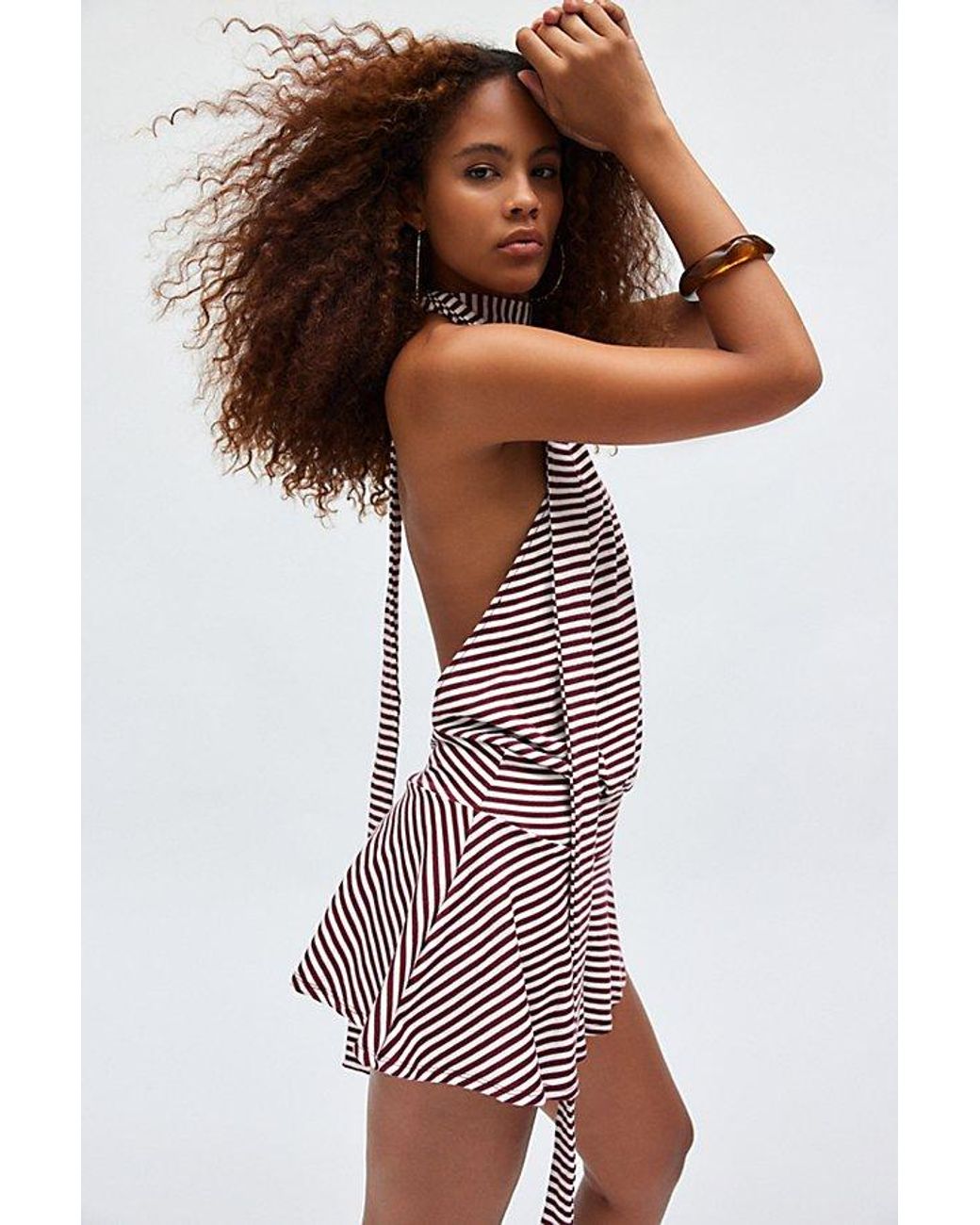 【JADED LONDON】Enya Backless Mini Dress in Steel ワンピース Shop Enya Backless Mini Dress in Steel | Jaded London | Clothing