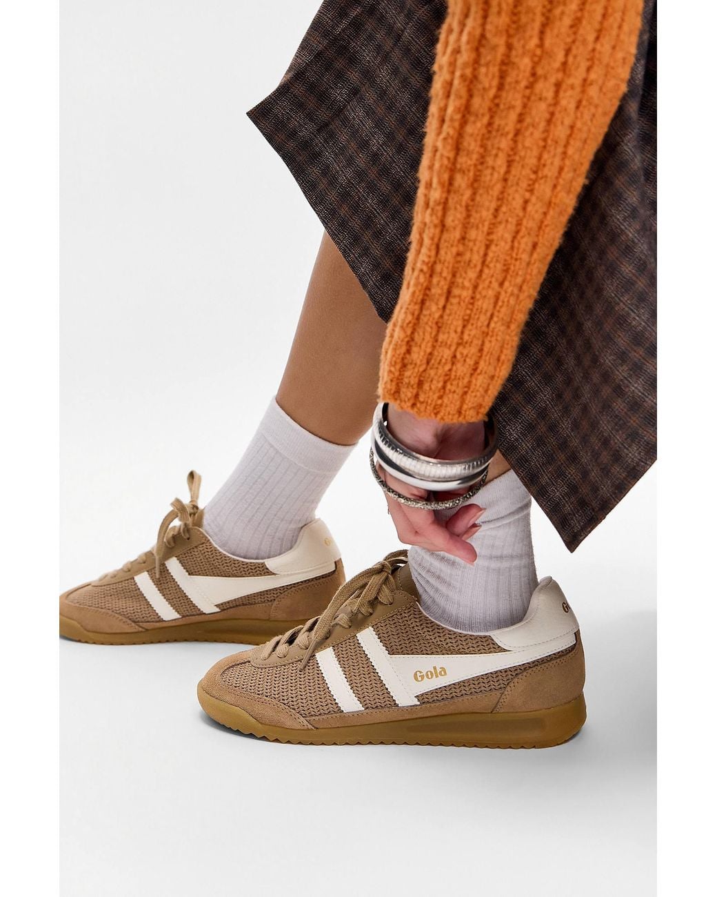 Gola Brown Taupe Tornado Zephyr Trainers