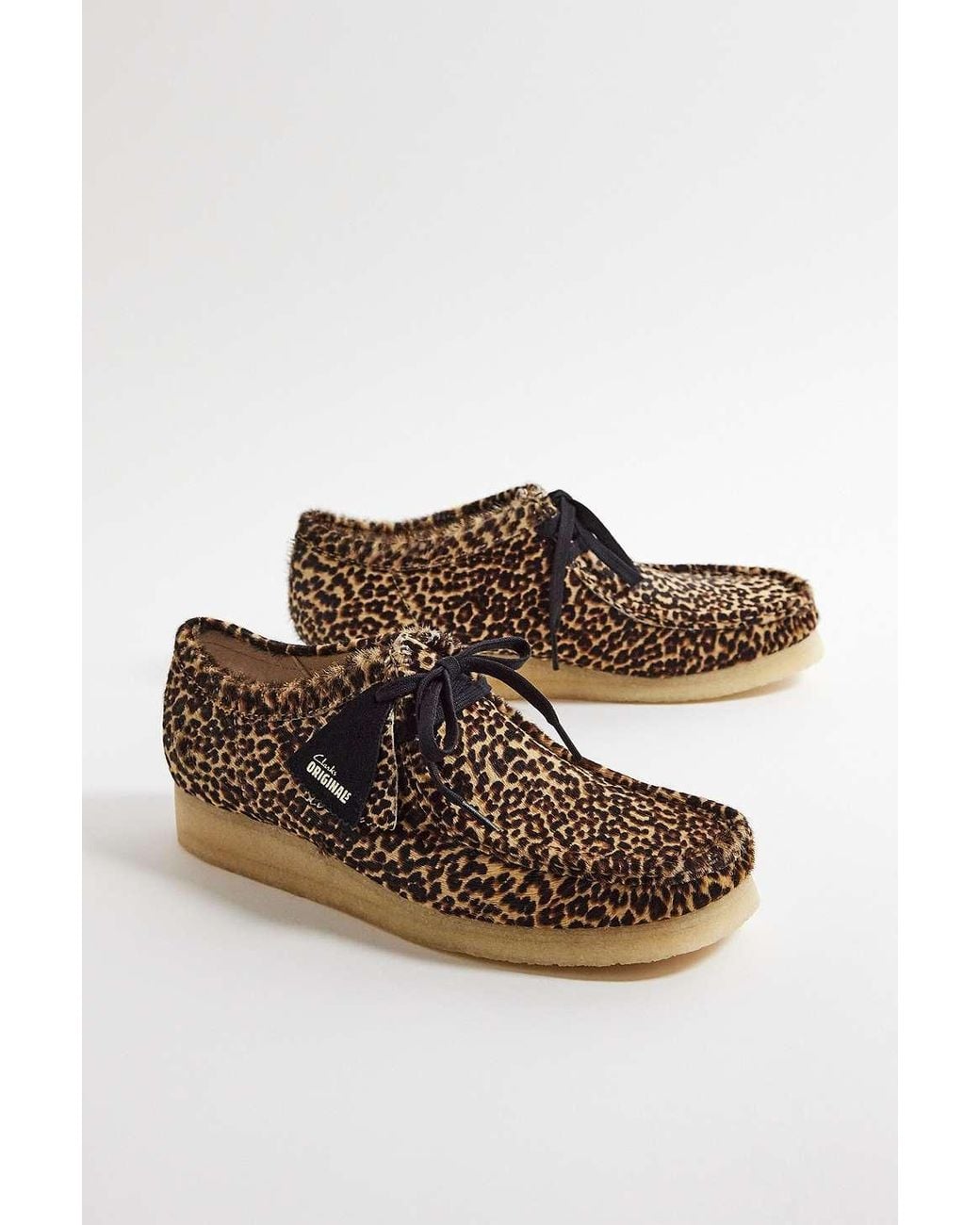 Clarks Leopard Print Wallabee Shoes Uk 8 At Urban Outfitters in