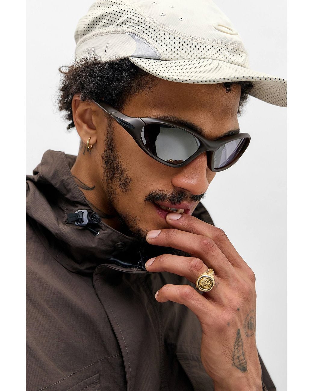 Oakley Black Matte Rootbeer Portal Jacket Sunglasses for men