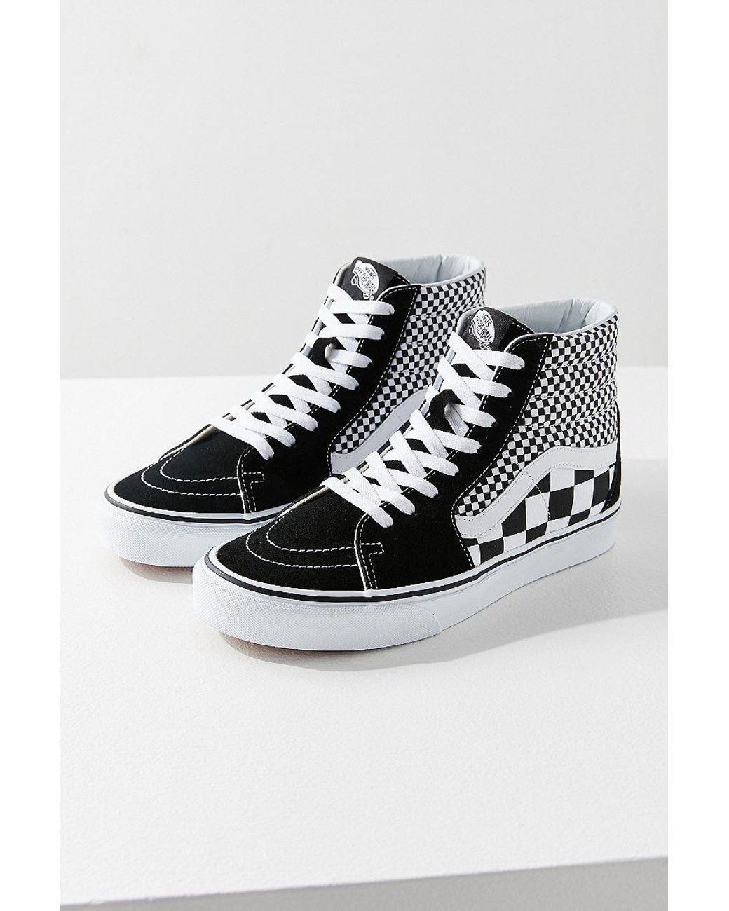 Vans Vans Mix Checkerboard Sk8-hi Sneaker in Black | Lyst