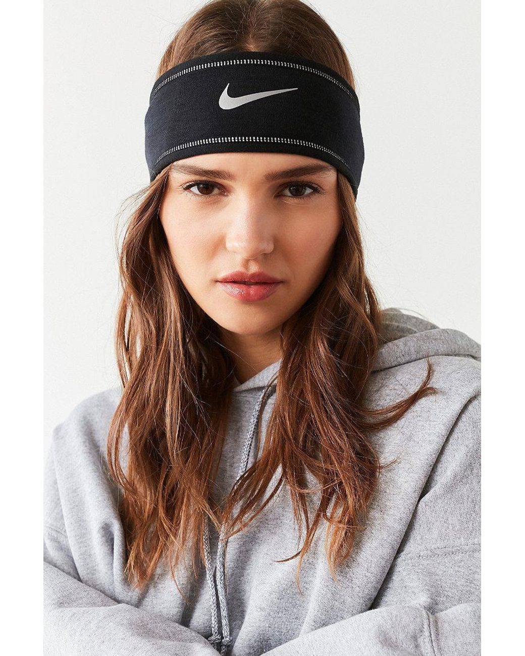 Nike Synthetic Nike Running Headband in Black | Lyst