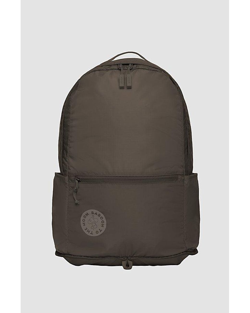 BABOON TO THE MOON Gray Packable Backpack