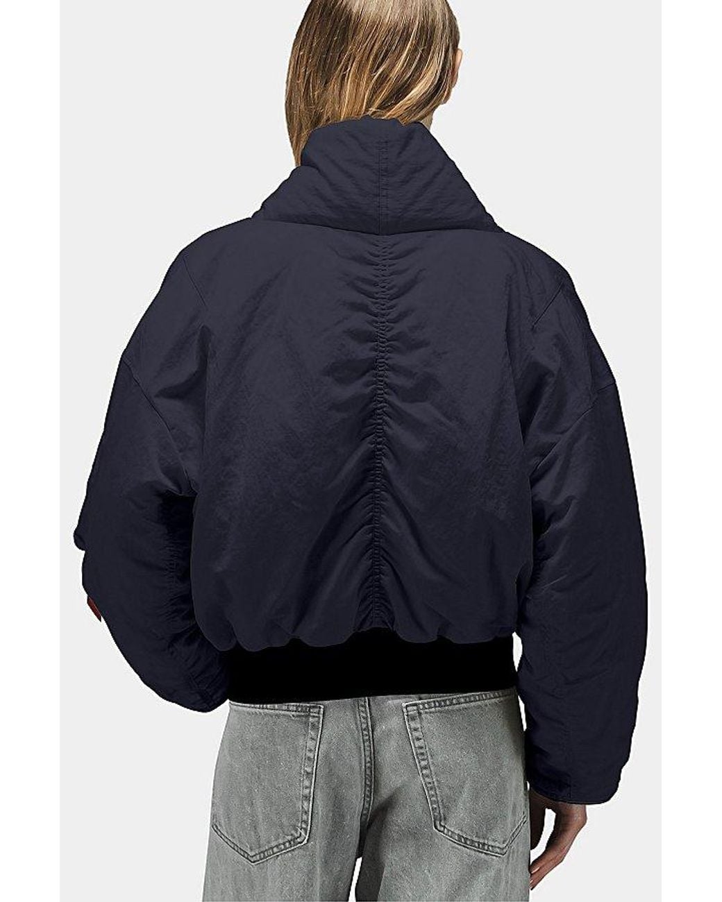 Alpha Industries Blue Shawl Collar Bomber Jacket