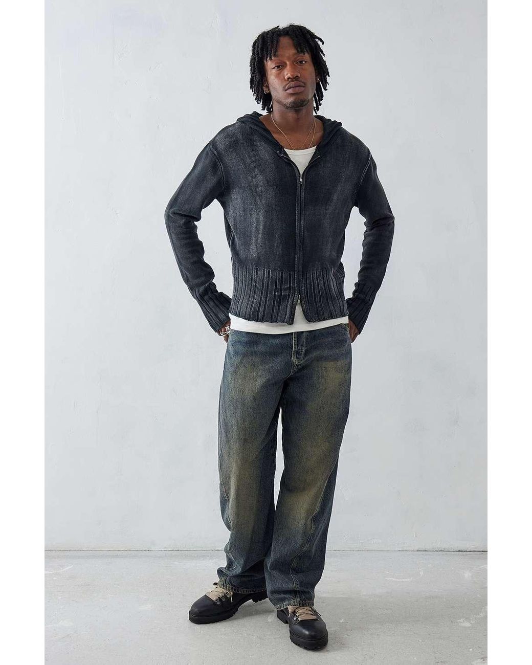 【JADED LONDON】Open Gauge Knit Hoodie（送料込み） Open Gauge Knit Hoodie | Jaded London