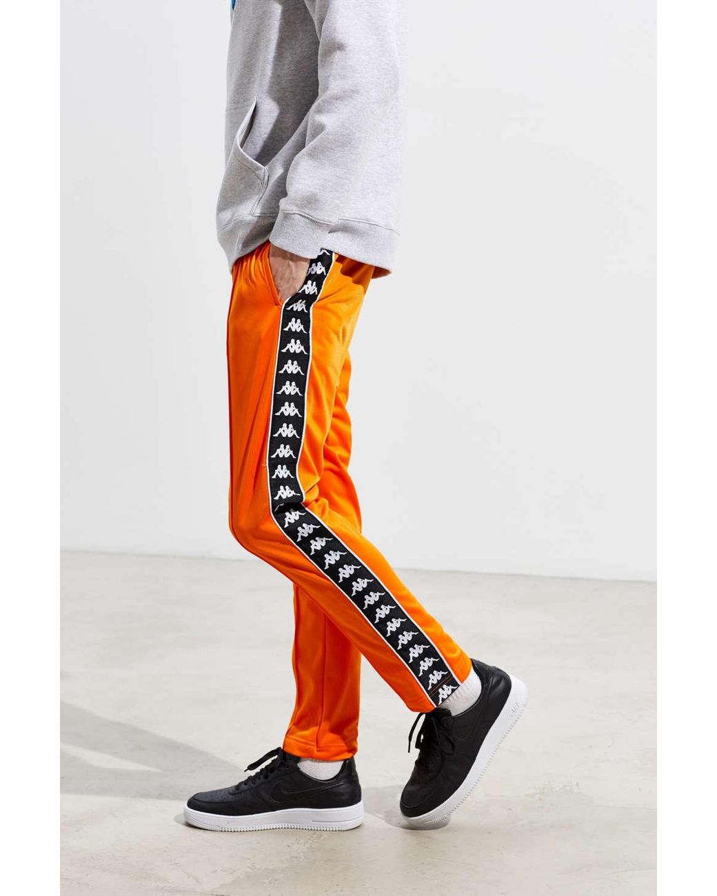 Kappa Banda Astoria Slim Track Pant in Orange for Men | Lyst