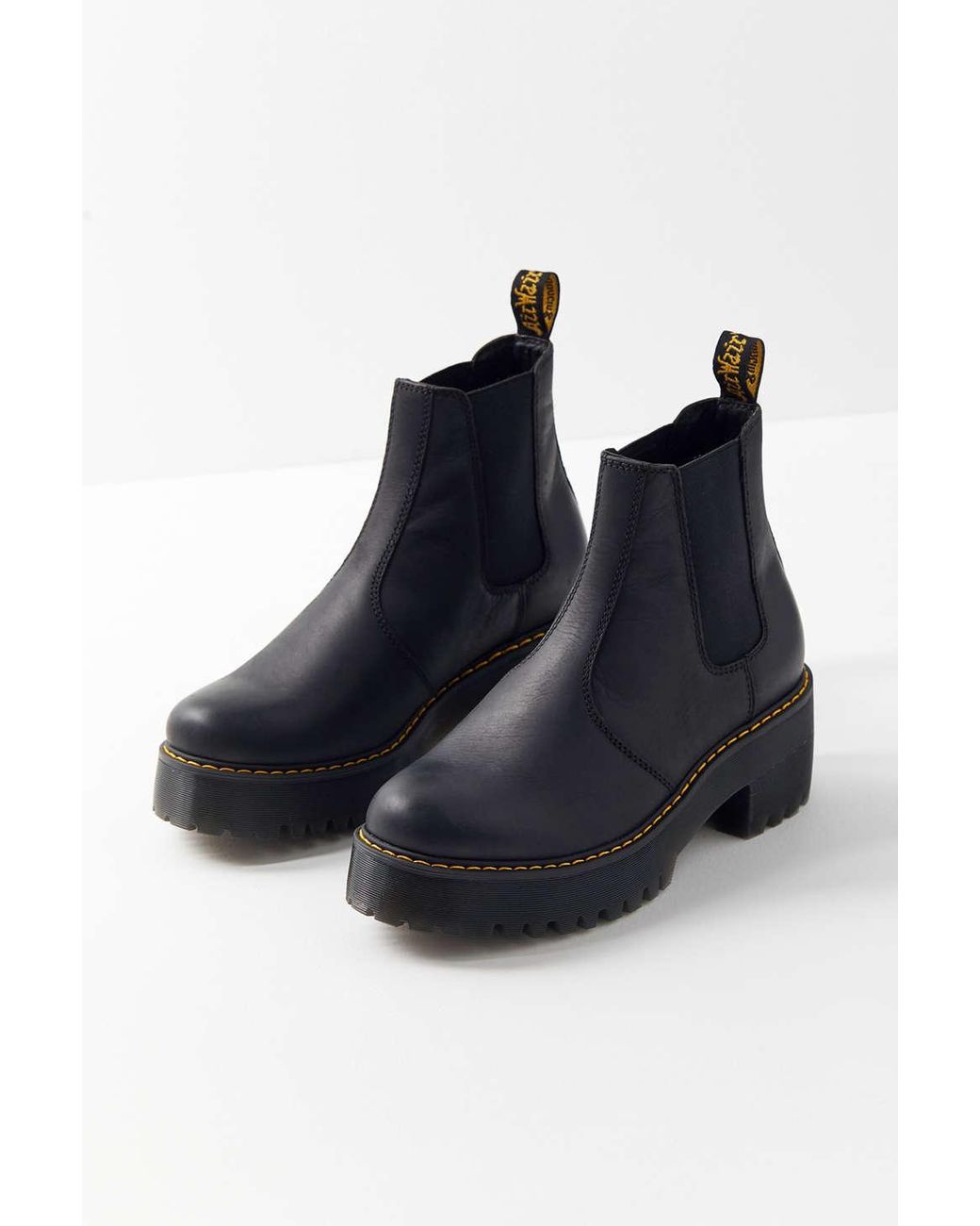 rometty fur lined chelsea boots black milo fur