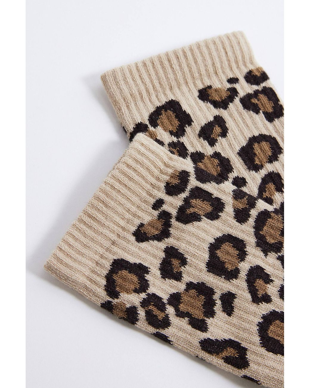 Urban Outfitters Metallic Leopard Print Socks for men